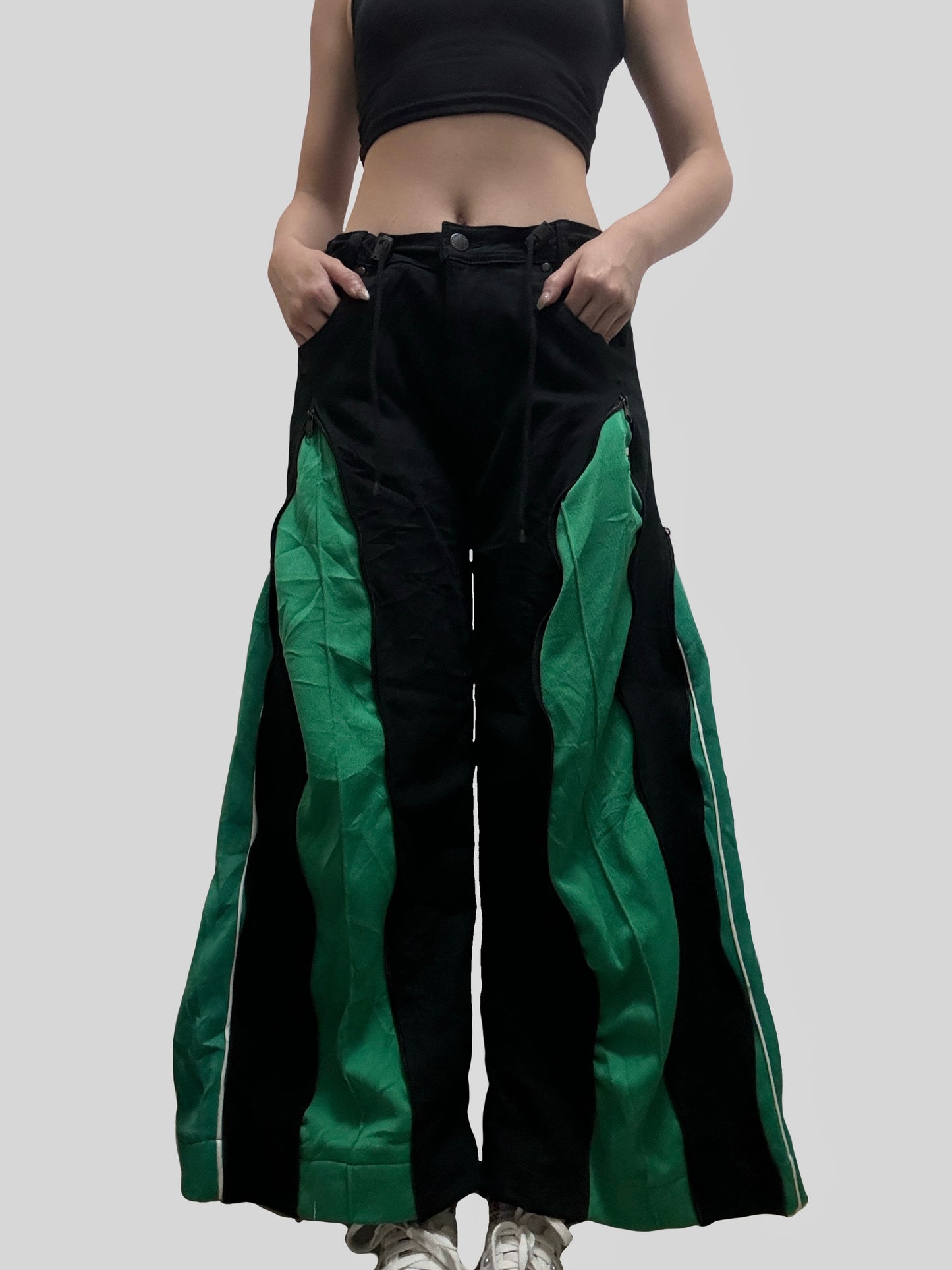 小個子版本: Green Sweatpants X Black Jeans Remade #57