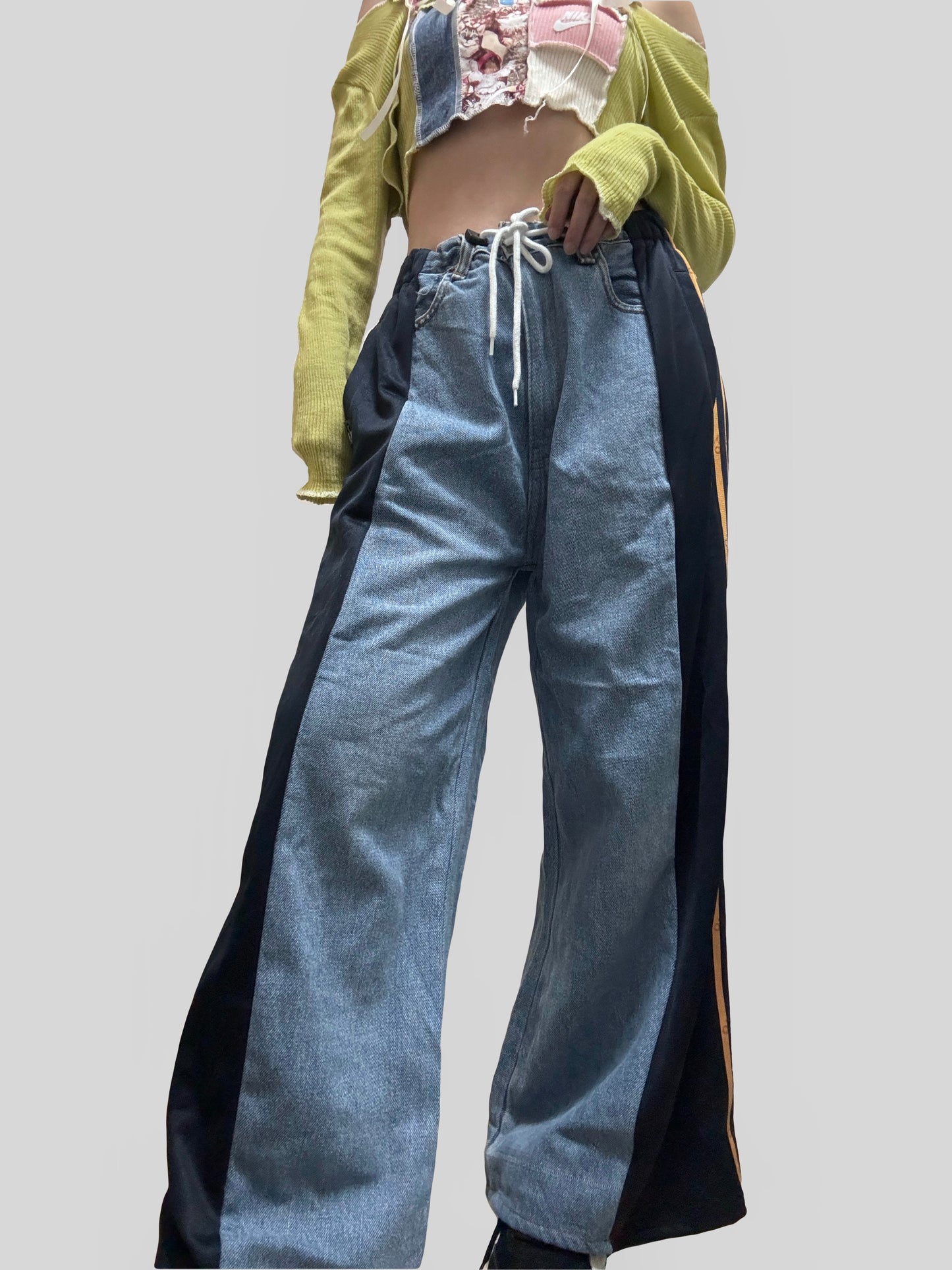 Orange Adidas 2tones Sweatpants X Levi’s Jeans #70