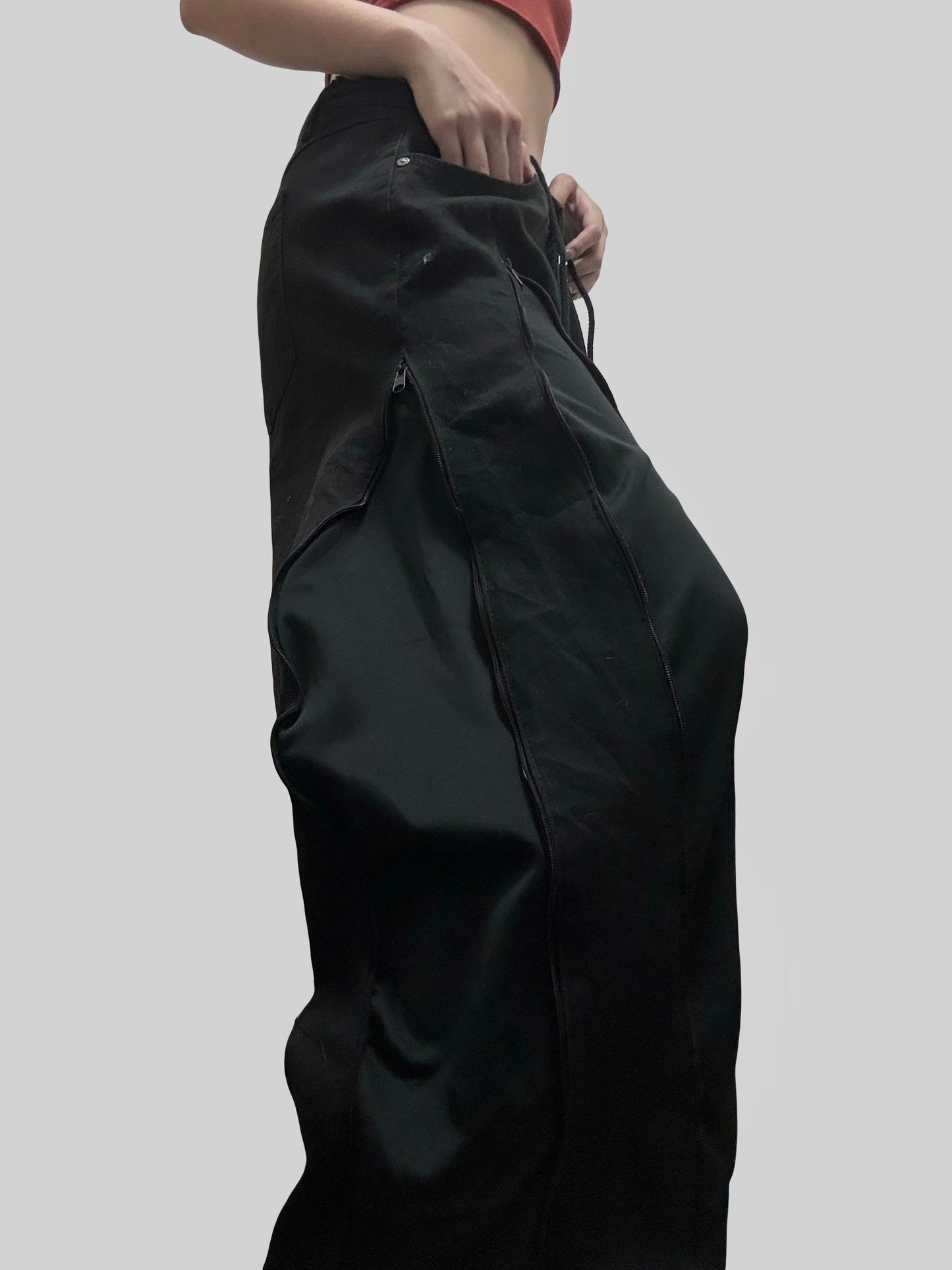 小個子版本: Black Nike Sweatpants X Black Jeans Remade #58