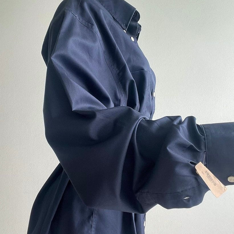 Dark Blue (Special Color)- Remade Corset Shirt Dress