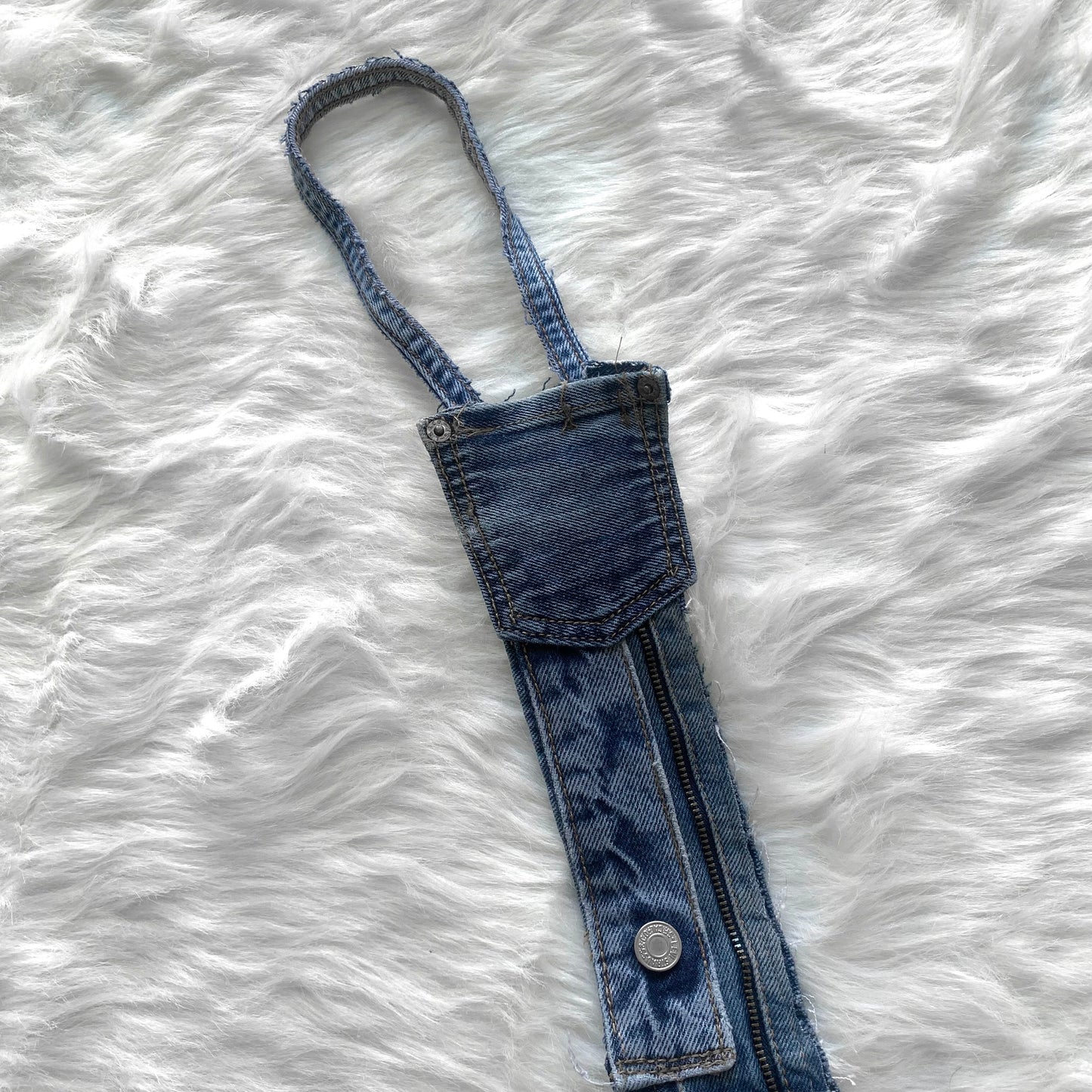 Remade Denim Patchwork Tie #1
