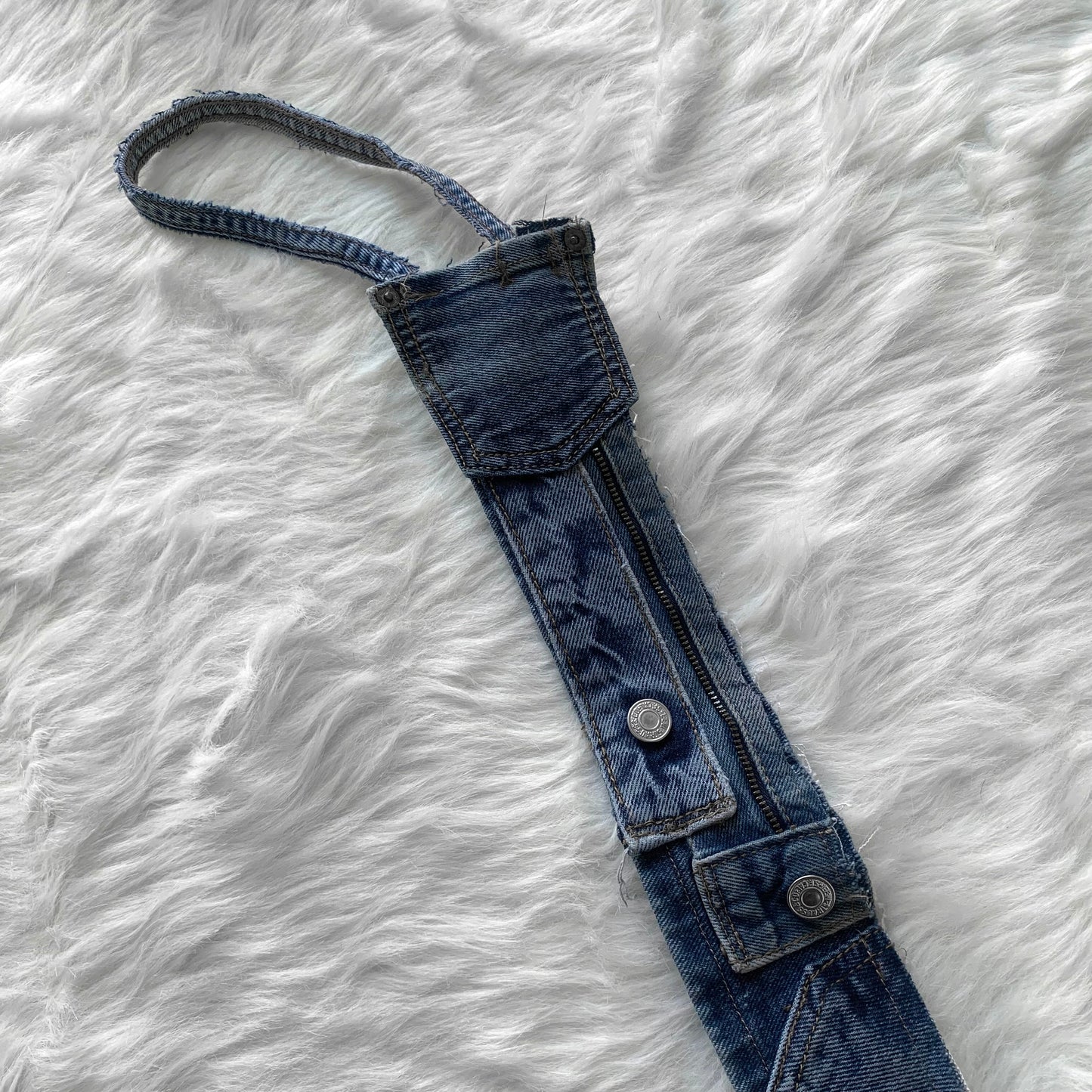 Remade Denim Patchwork Tie #1