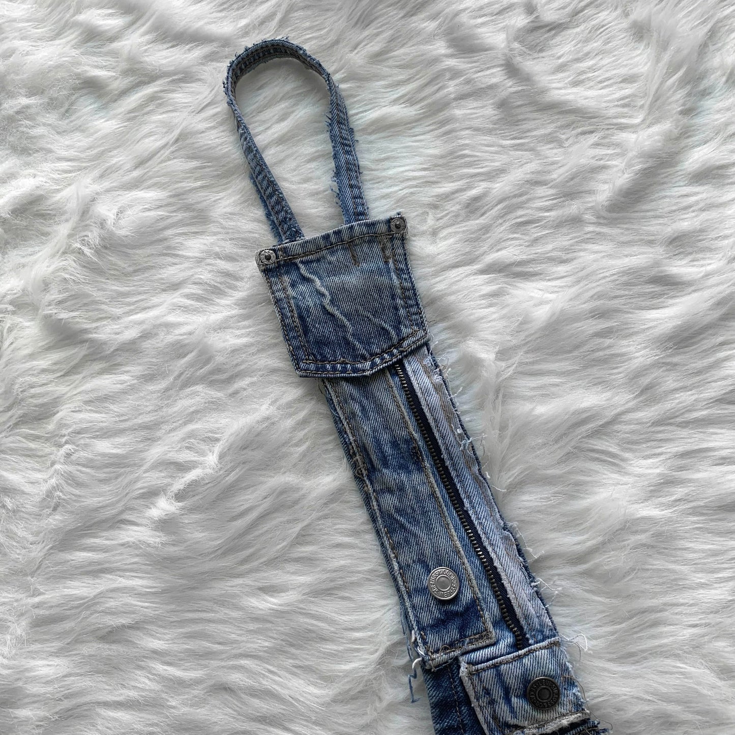 Remade Denim Patchwork Tie #2
