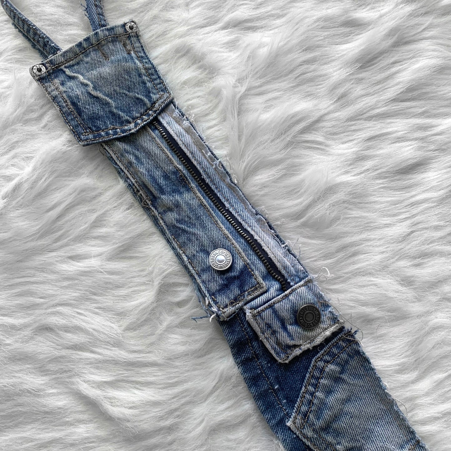 Remade Denim Patchwork Tie #2