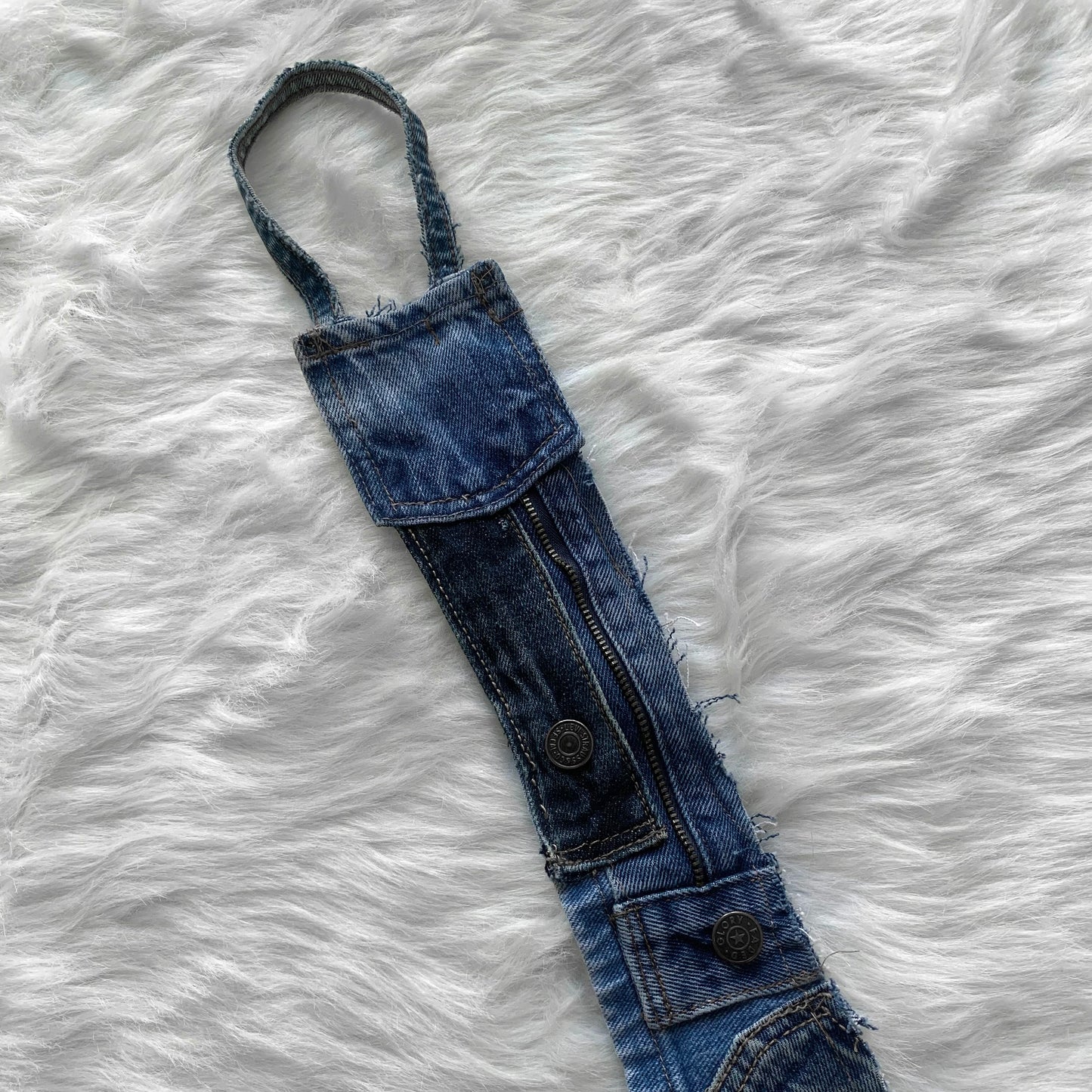 Remade Denim Patchwork Tie #3