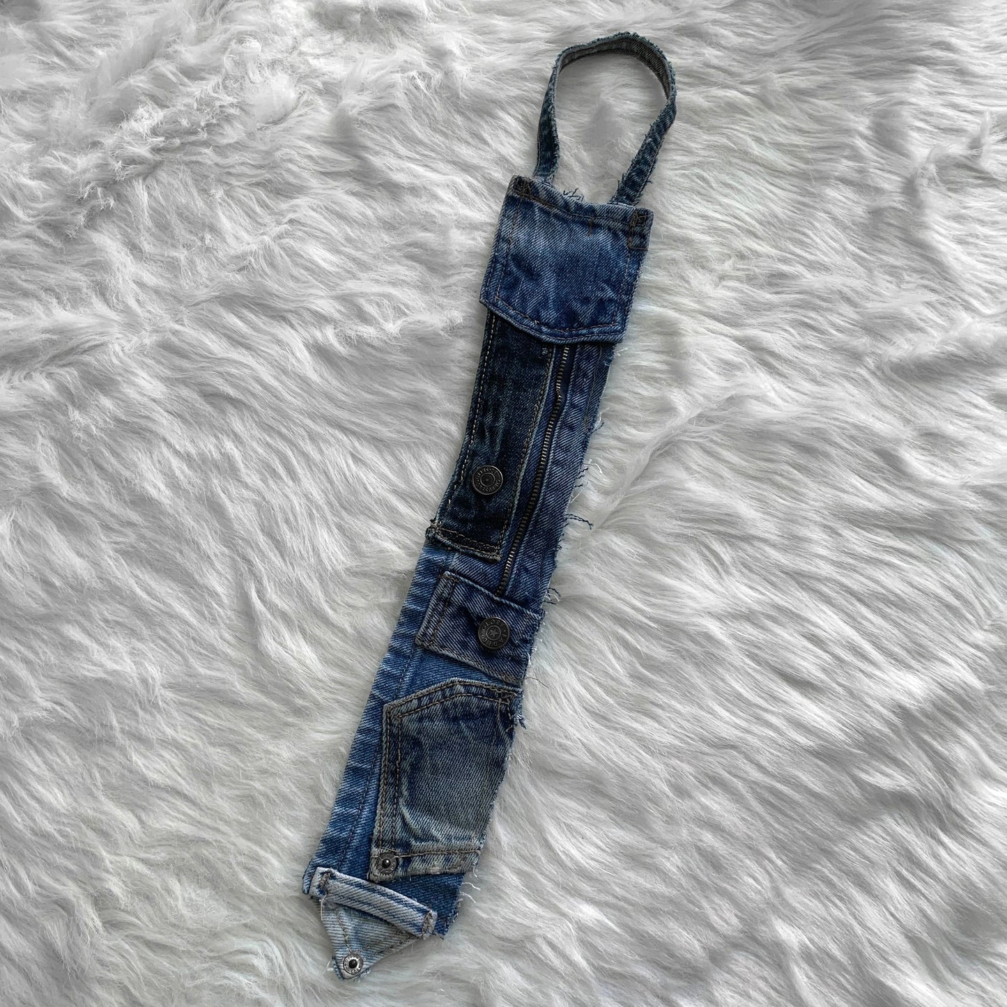Remade Denim Patchwork Tie #3