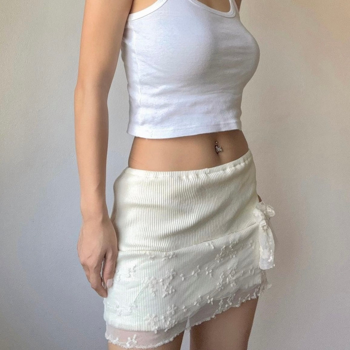 🤍氣質花花Lace Off-shoulder Set🤍