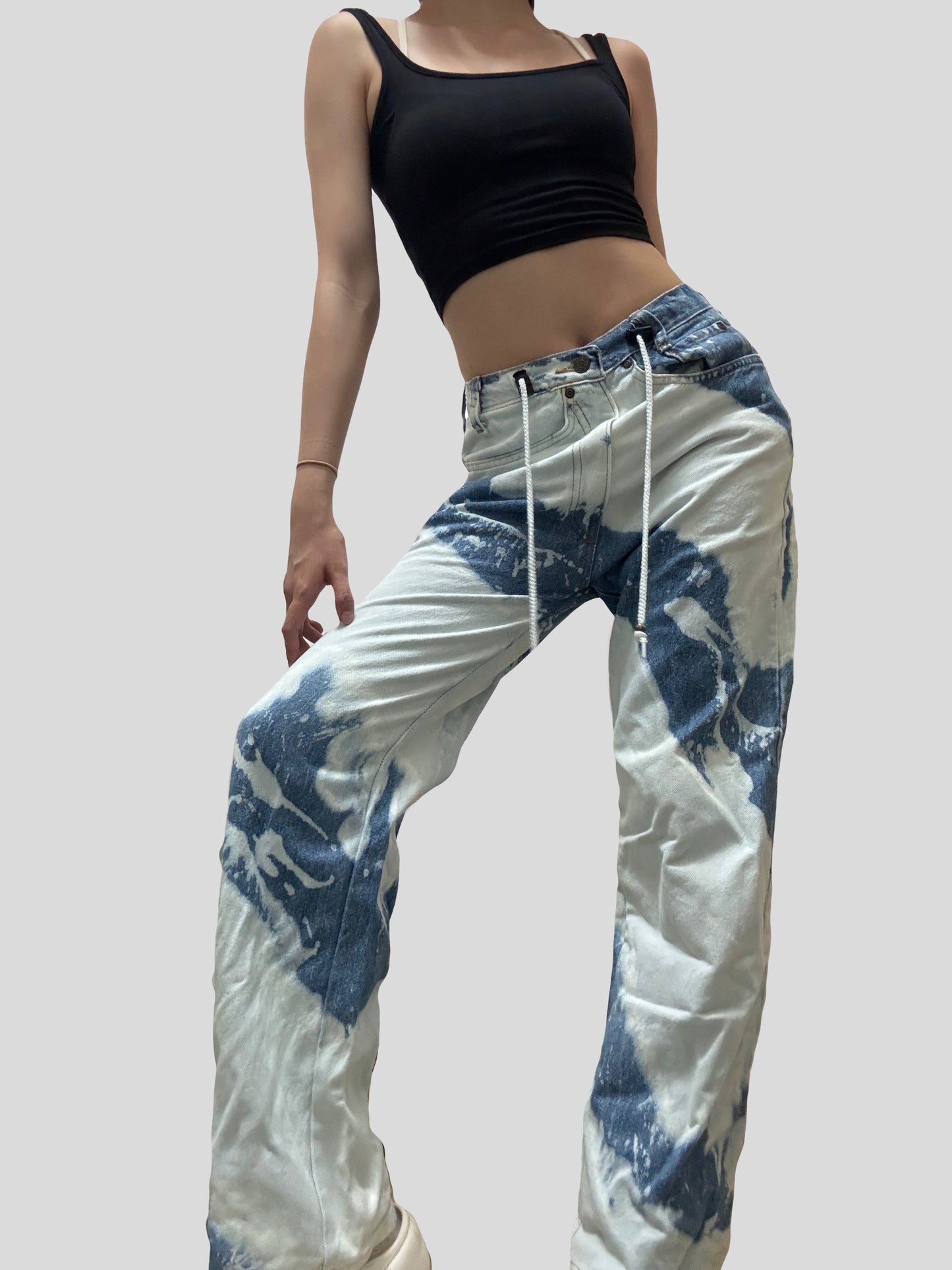 Cloudy Unisex Remade Jeans #16