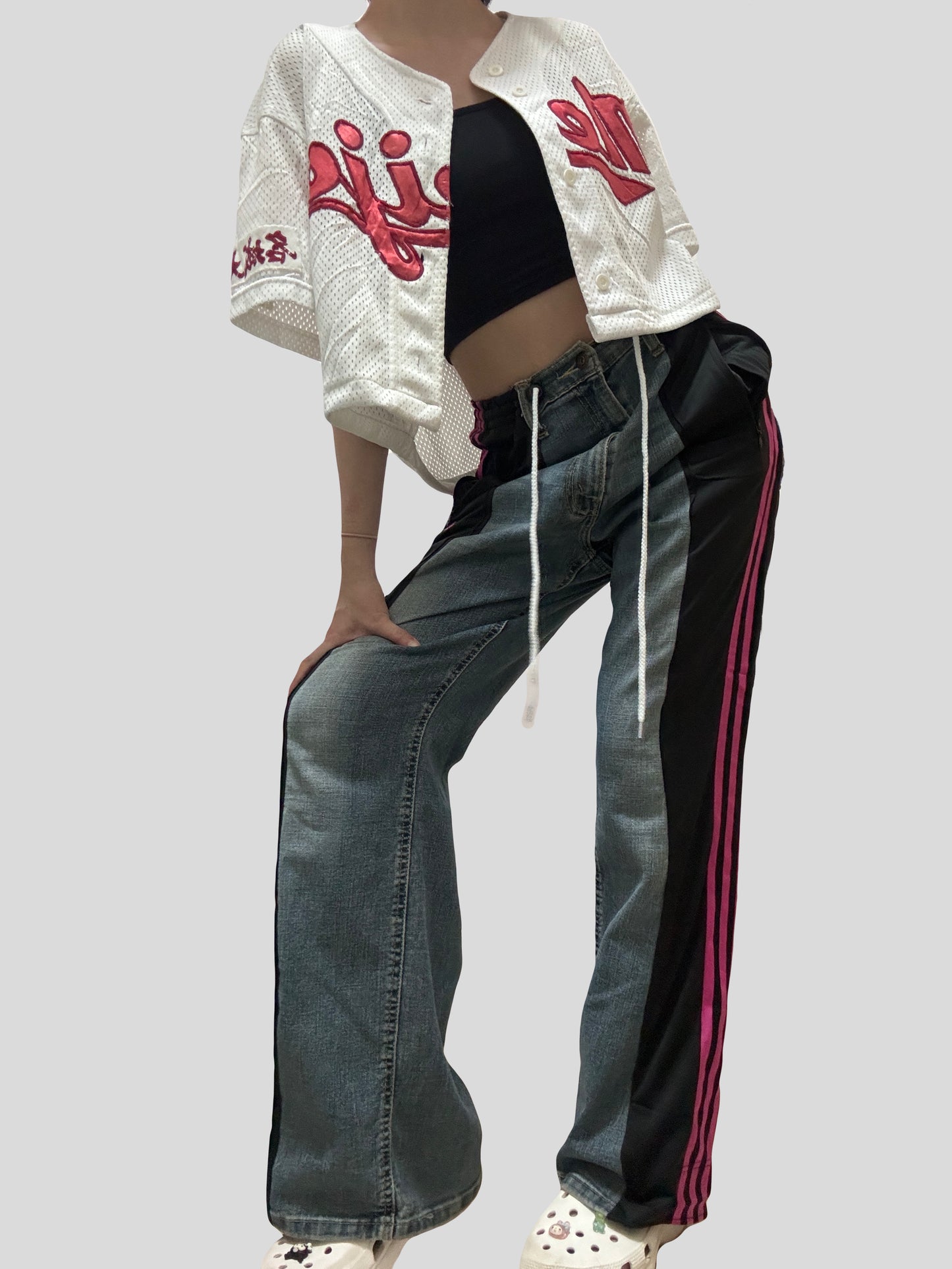 Blackpink Adidas Remade Jeans X Sweatpants #11