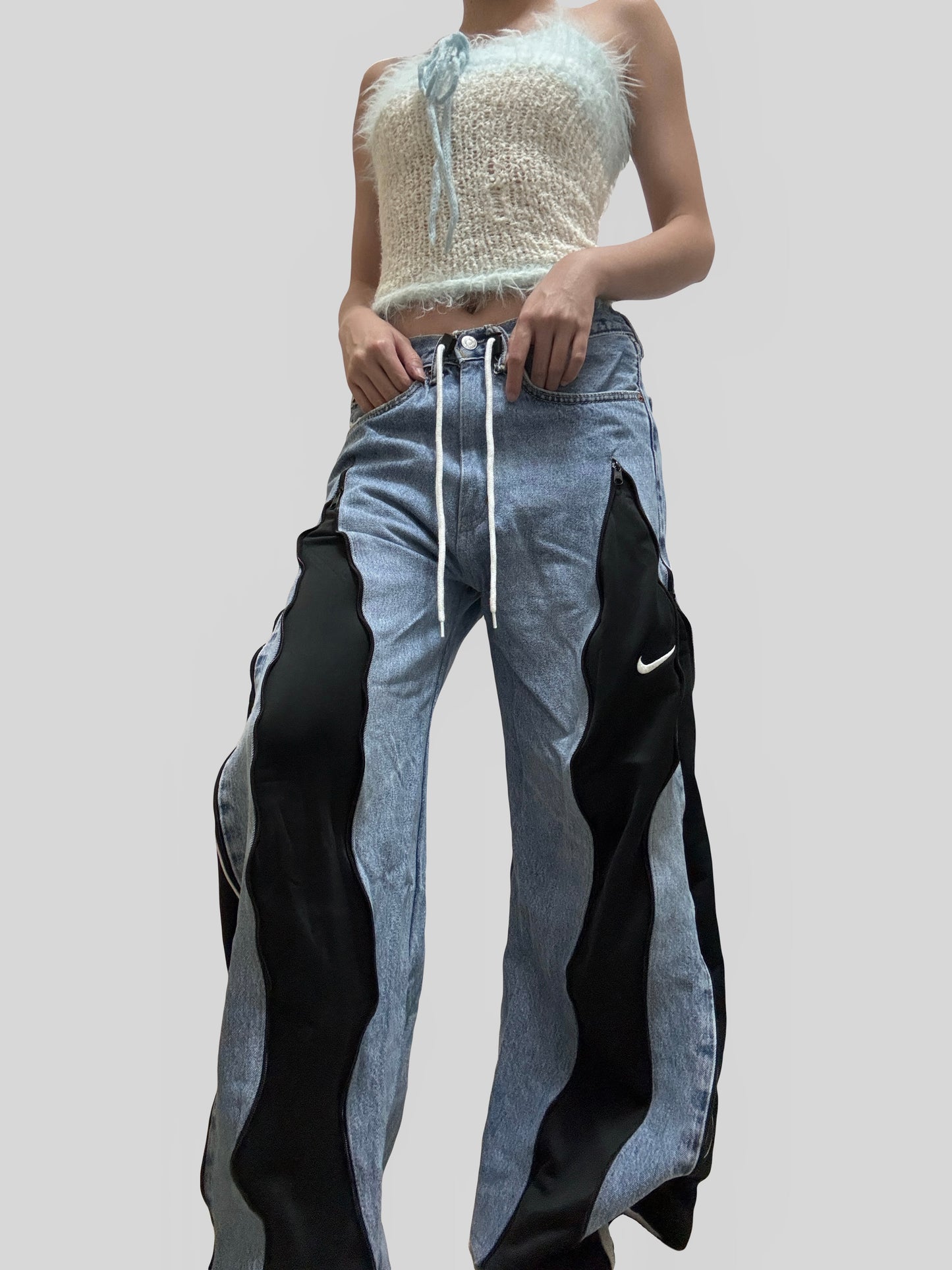 Black Nike Sweatpants X Levi’s Jeans Remade #85