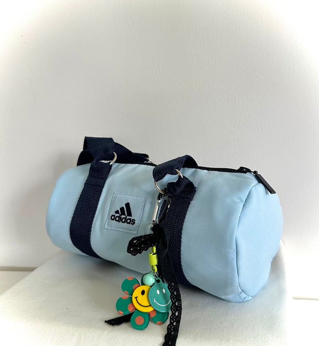 Sky Blue Adidas Barrel Bag #5🩵