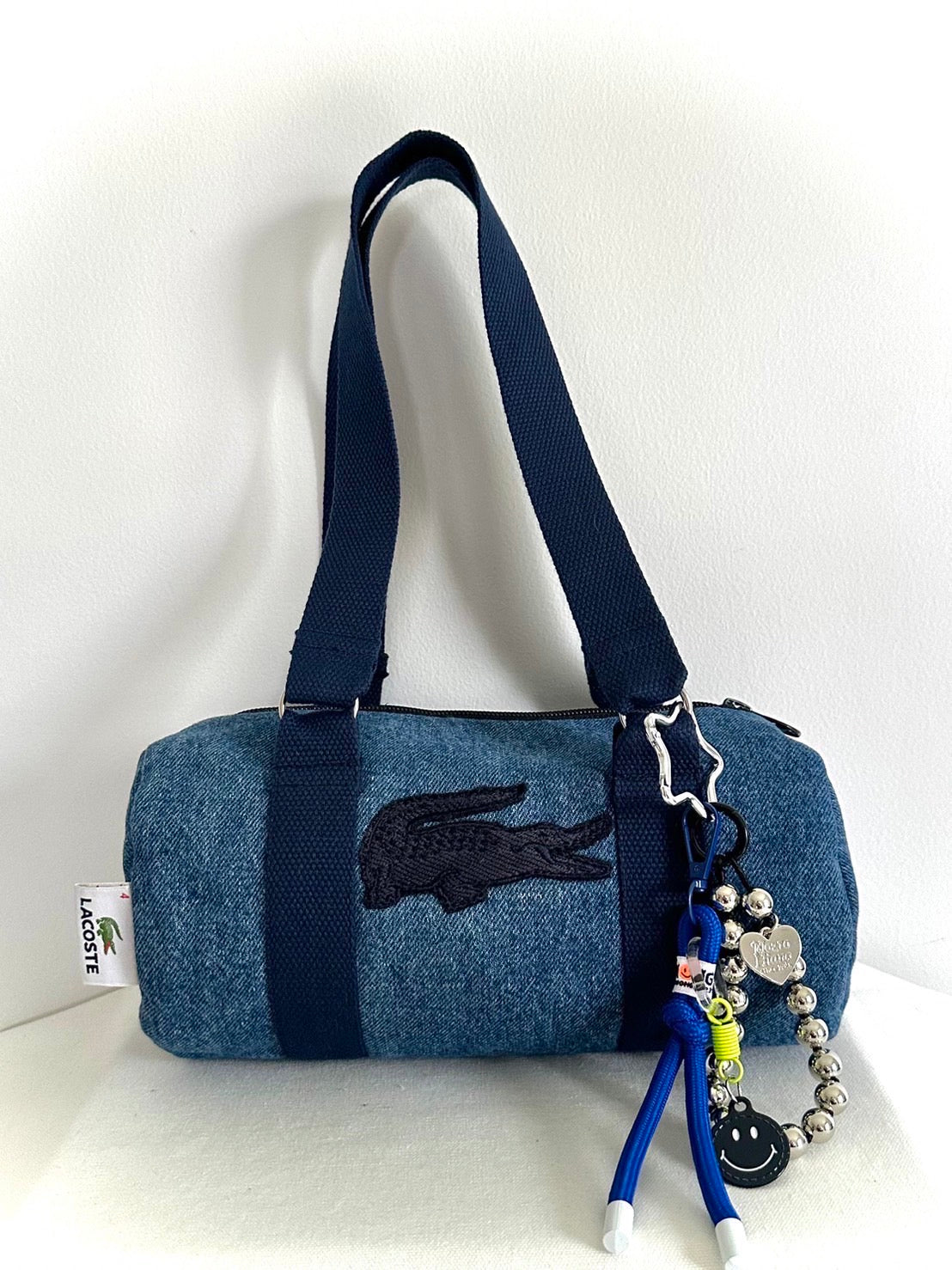 Denim Lacoste Barrel Bag #6💙