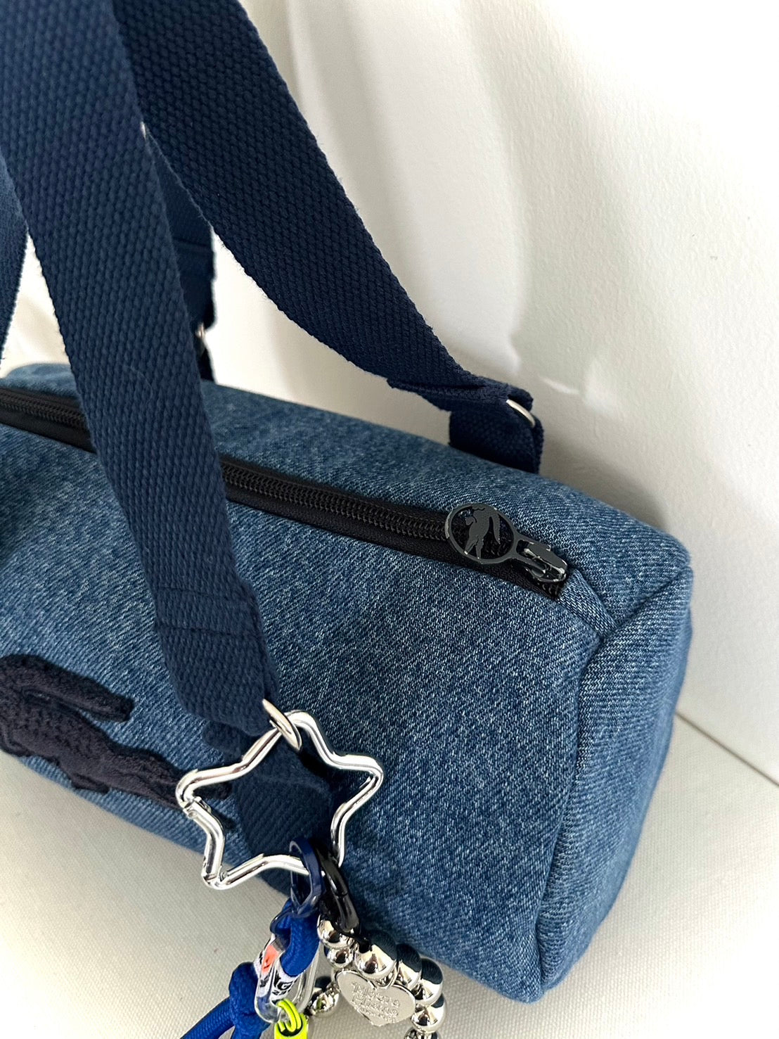 Denim Lacoste Barrel Bag #6💙