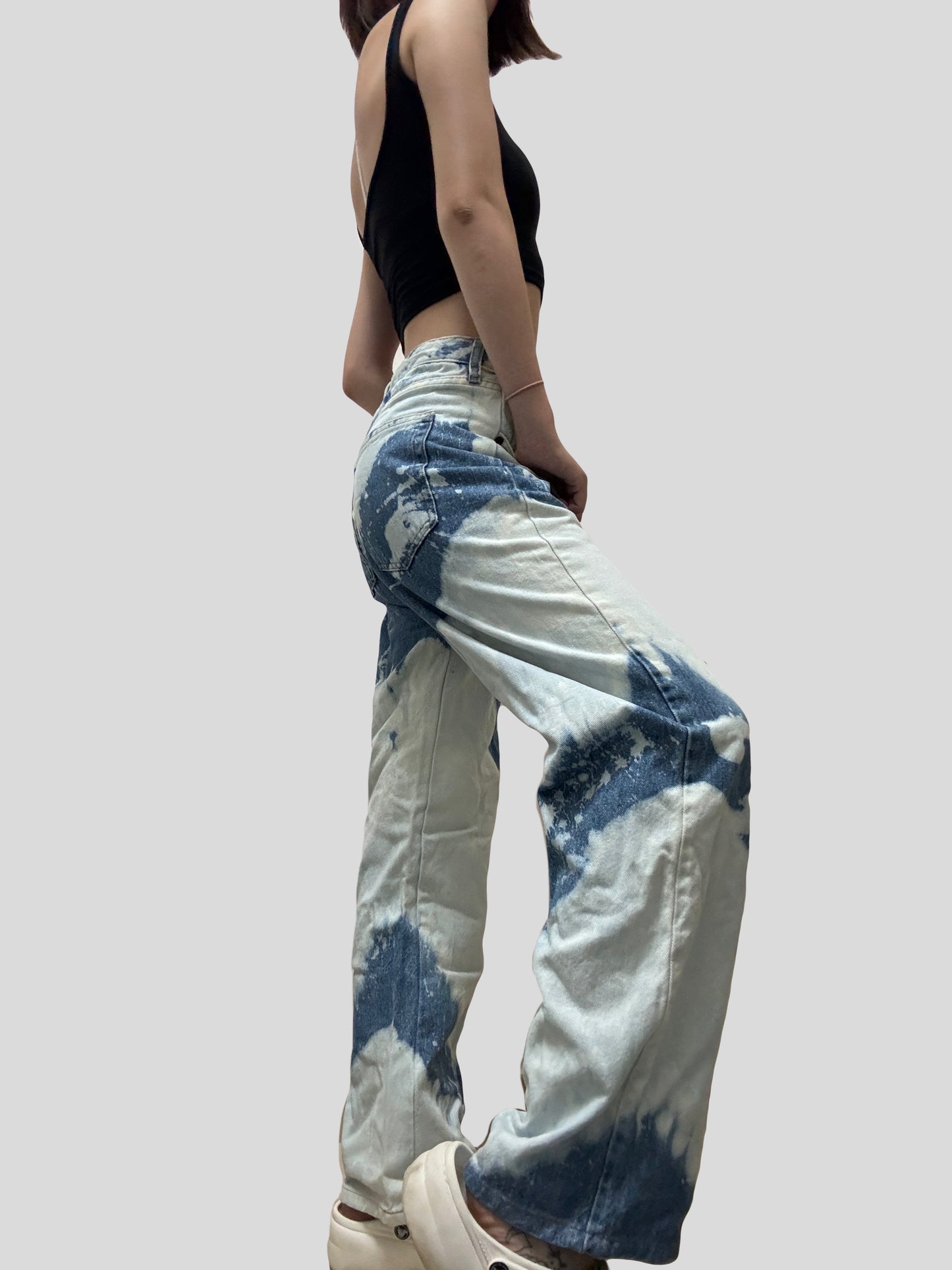 Cloudy Unisex Remade Jeans #16