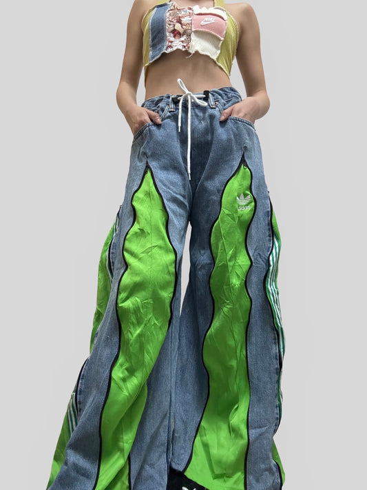 Apple Green Adidas Sweatpants X Levi’s Jeans Remade #73