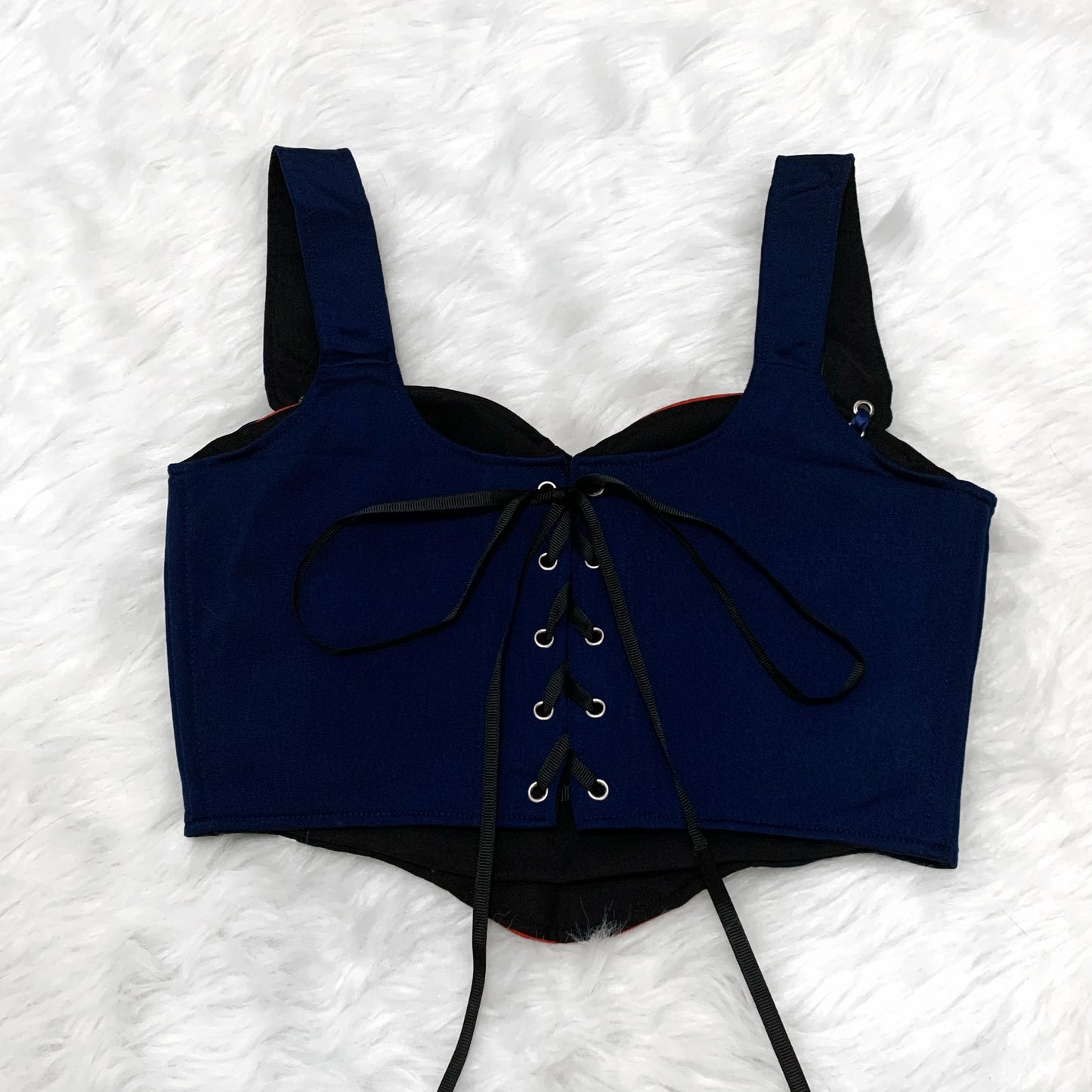 Red and Blue Adidas Remade Corset