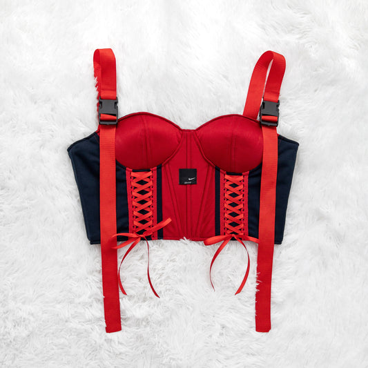 Red Nike Remade Corset
