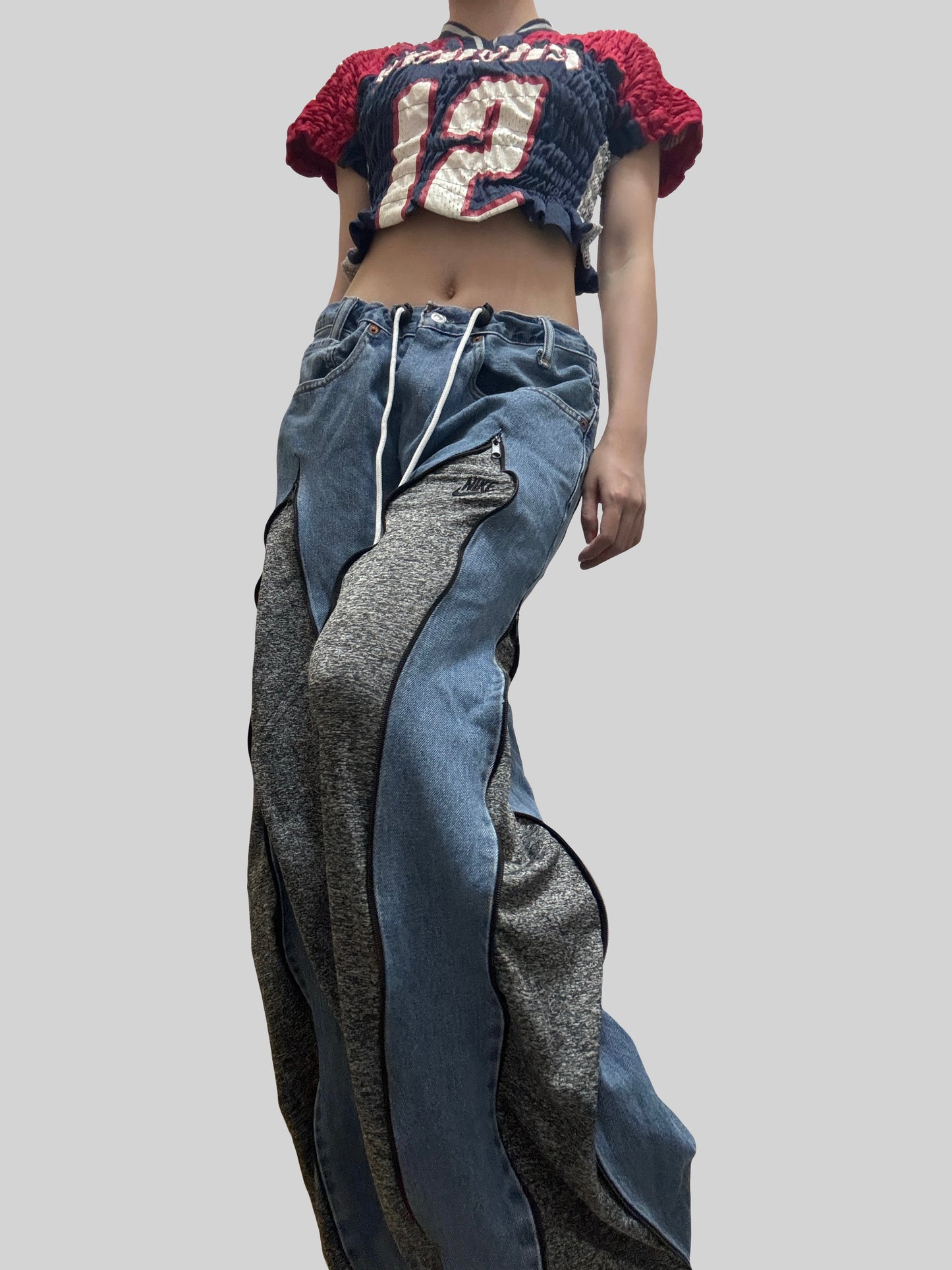 Grey Nike Sweatpants X Levi’s Jeans Remade #27