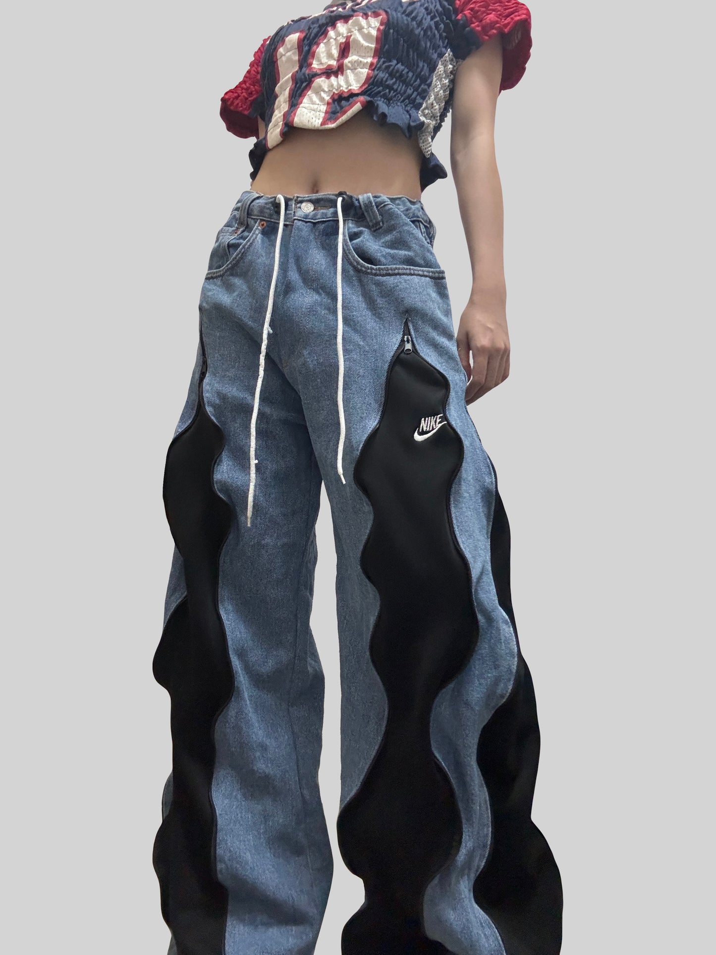 Black Nike Sweatpants X Levi’s Jeans Remade #32